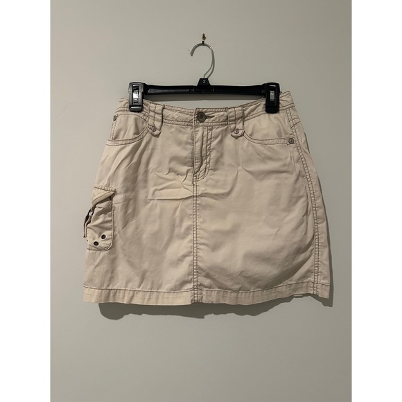 Faded Glory Dresses & Skirts - Faded Glory Khaki Cargo Mini Skirt Tan Cotton Utility Y2K Gorpcore Size 4